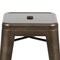 Flash Furniture Gray 24" High Metal Stool, PK4 4-ET-31320-24-GN-R-GG - alternate 8